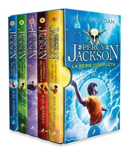 Percy Jackson - La Serie Completa En Estuche (5 Libros) - Fo
