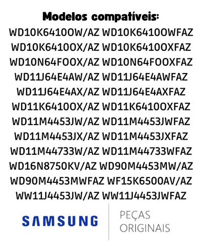 Interruptor Da Porta Lava E Seca Samsung Wd10k6410