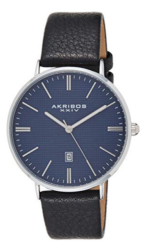 Akribos Stamped Checkered Design Men's Wat B01ei0oayo_190324