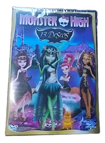 Dvd Original Monster High 13 Deseos - Nuevo Sellada!!!