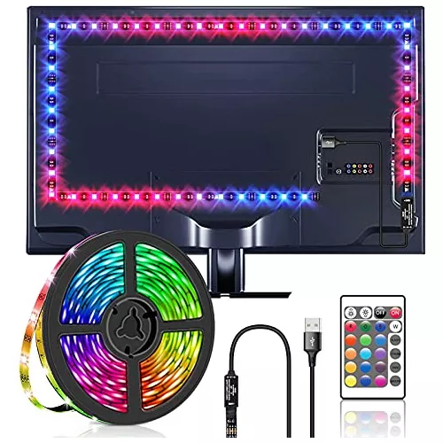 Tira de luces LED USB de 656 pies cuerda de luces USB con control