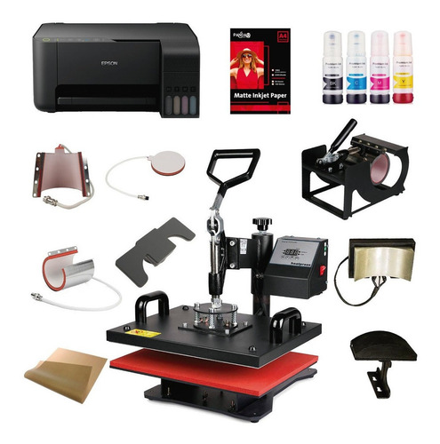 Estampadora 5 En 1 38x38 + Epson A4 Armala Como Quieras
