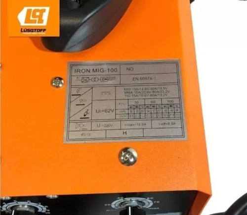Soldadora Inverter Mig Lusqtoff Iron Mig 100 3 En 1 Mma Tig