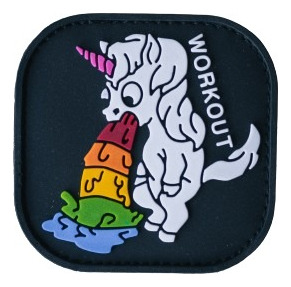 Parches De Silicon Con Velcro (funny Patches) Unicornio