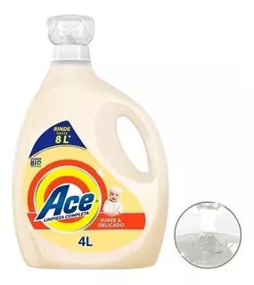 Detergente Líquido Ace Suave & Delicado 4 Lt