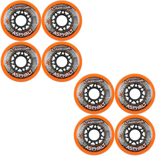 Ruedas De Skate En Linea Labeda Asphalt Orange - 76mm