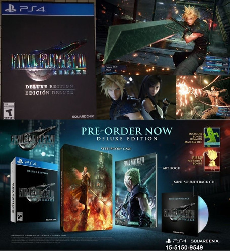 Final Fantasy Vii Remake Deluxe Edition Ps4 - Físico 