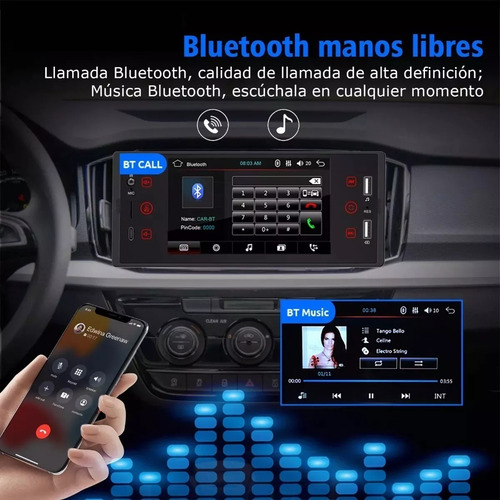 Reproductor Mp5 Para Auto 5in Ips Pantalla Con Android Auto