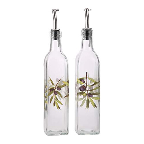 Olive Oil And Vinegar Dispenser Glass Dispenser Bottles...