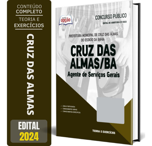 Apostila Prefeitura Cruz Das Almas Ba 2024 Agente Serviços