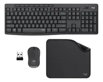 Comprar Kit Logitech Teclado + Mouse Mk295 + Mouse Pad Negro