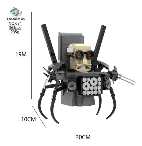 Figura De Reloj Titan De Building Blocks Para Niños Creativo