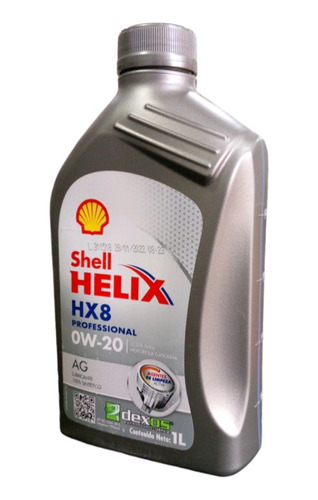 Aceite Sintético Shell Helix Hx8 0w20 1l