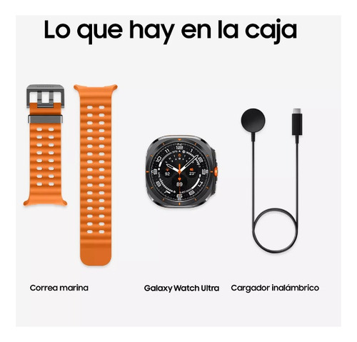 Samsung Galaxy Watch Ultra 47mm Correa Naranja Blanca Mesh Naranja No Aplica (Usado)
