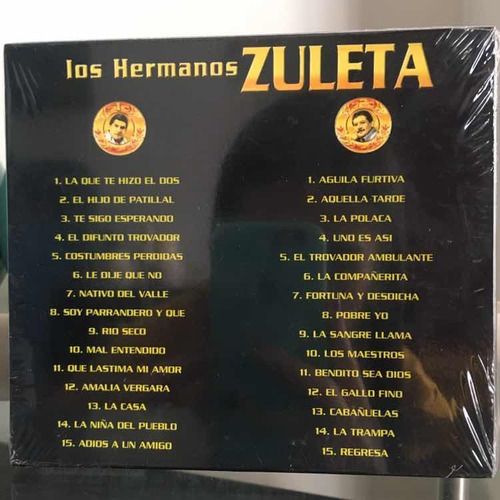 Imagen 2 de 2 de Los Hermanos Zuleta - 30 Grandes Éxitos Vol. 2