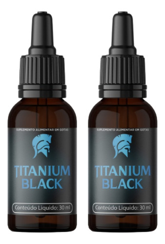 2 Titanium Black - Estimulante Masculino - Forte Pegada 