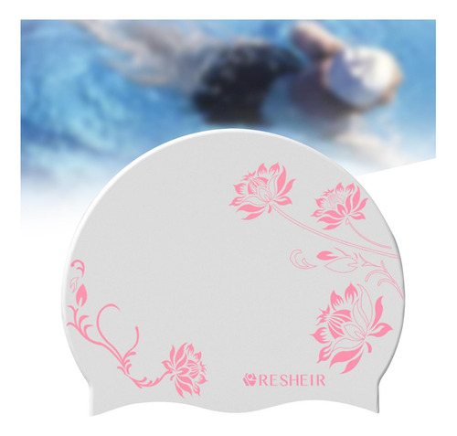 Gorro De Natación De Silicona, Gorro De Baño Cómodo Con