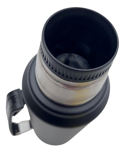 Imagen 2 de 2 de Termo Acero Inox Ombu1000 Manija Tapon Cebador 360° Waterdog
