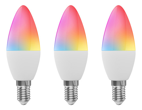 Aplicación De Teléfono Smart Bulb Wifi Rgb+w+c Led Candle De
