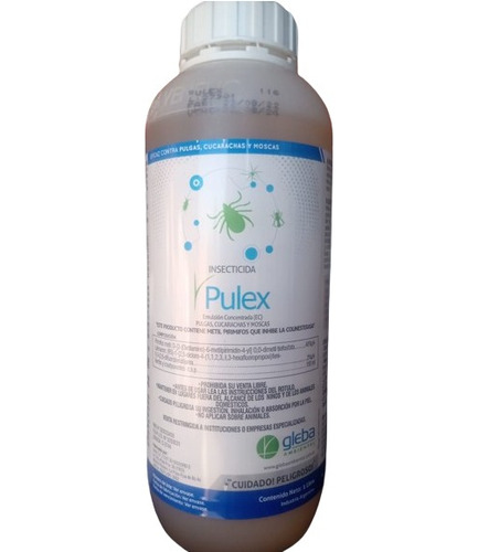 Pulex Insecticida Pulgas Cucarachas Y Moscas - Gleba 1 L