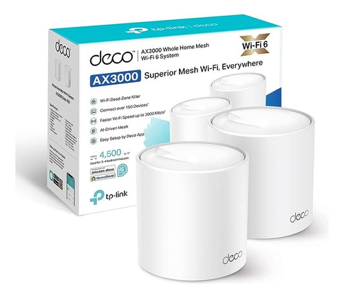 Kit 2x Roteador Deco X50 Wi-fi 6 Mesh, Ax3000 Gigabit_2 Unid