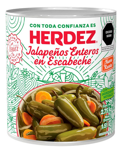 Jalapeños Enteros En Escabeche Herdez