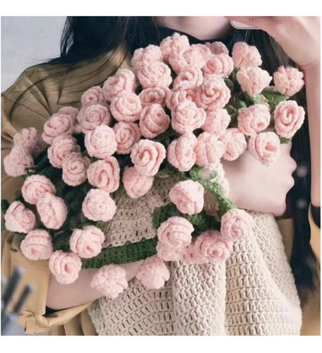 Manta De Ramo De Flores A Crochet, Kit De Tejido Diy