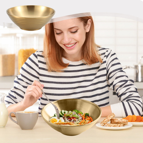 L Cubeta De Acero Inoxidable F, Cuenco Para Ramen, Fideos