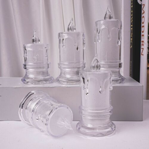 Imagen 3 de 10 de Vela Led Derretida X 1 Acrílico Luminoso Navidad Decoración
