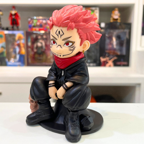 Action Figure Sukuna Jujutsu Kaisen Chibi Style Em Pvc