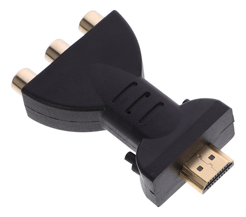 Adaptador De Vídeo Y Audio Rgb Rca Negro, Convertidor De Com