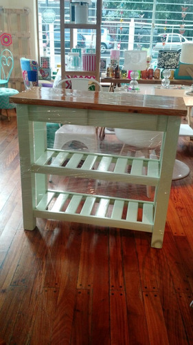 Mesa Auxiliar De Arrime Isla De Cocina En Madera Miagala