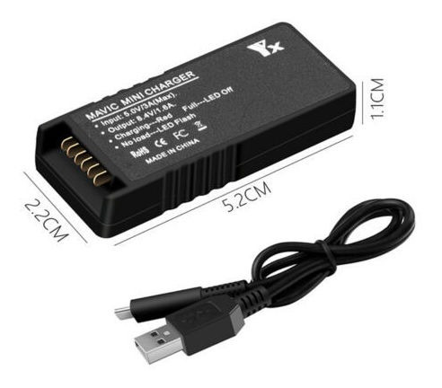 Imagen 1 de 7 de Set Cargador De Batería Usb Para Dji Mavic Mini Drone Qc3.0