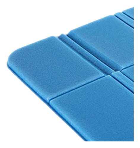 Colchón De Asiento Para Acampar Almohadilla Plegable Azul