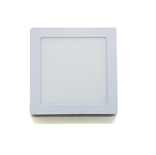 Plafon Panel Luz Blanca Led Cuadrado Externo 12w 16.5cm