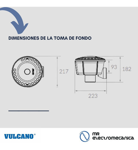 Imagen 6 de 10 de Kit Vulcano Pileta Hormigon: Toma Fondo + Retornos + Acces.
