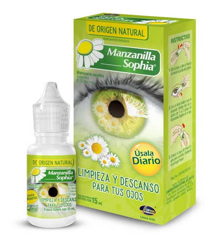 Manzanilla 15ml Gotas Para Alivio Natural De Los Ojos 3pack
