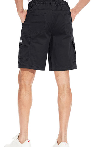 Pantalones Cortos Planos Cavva Para Hombre, Cintura Elástica