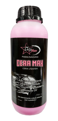 Cera Liquida Pós Lavagem Carnaúba 1:30 1l Cera Max Ortemax