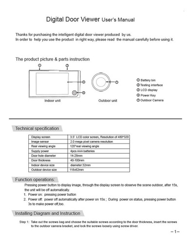 2 Conjunto De Tela Lcd Digital Para Eye Viewer Hd Screen