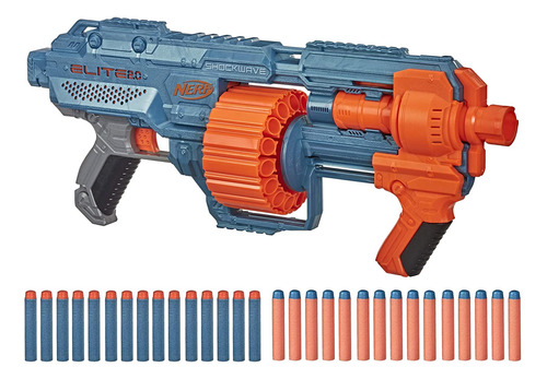 Blaster Nerf Elite 2.0 Shockwave Rd-15 Con 30 Dardos