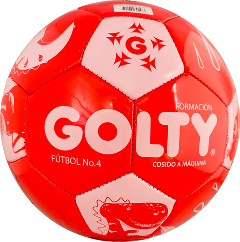 Balón De Fútbol Golty Formación Dino Cosido A Maquina #4