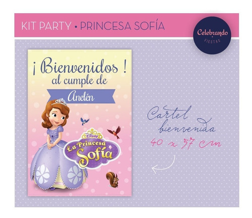 Kit Imprimible Princesa Sofía - Candy Bar