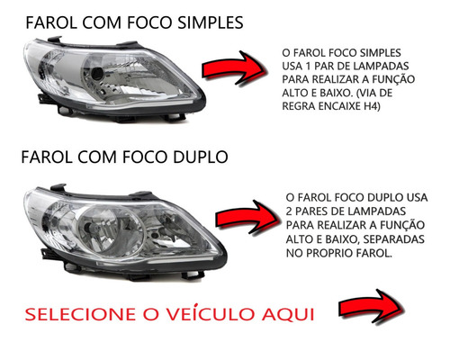 Imagem 3 de 8 de Kit 6 Lampadas Farol Alto Baixo Milha 8500k 12v Efeito Xenon