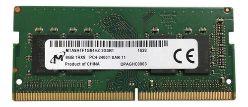 Memoria RAM color verde  8GB 1 Micron MTA8ATF1G64HZ-2G3B1
