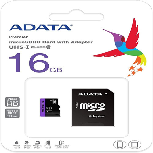 Cartão Memoria Micro Sd A-data 16gb 1 Adptador Class 10