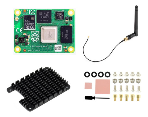 El Kit Pi Compute Module 4 Viene Con Cm4104032-4gb Ram 32gb