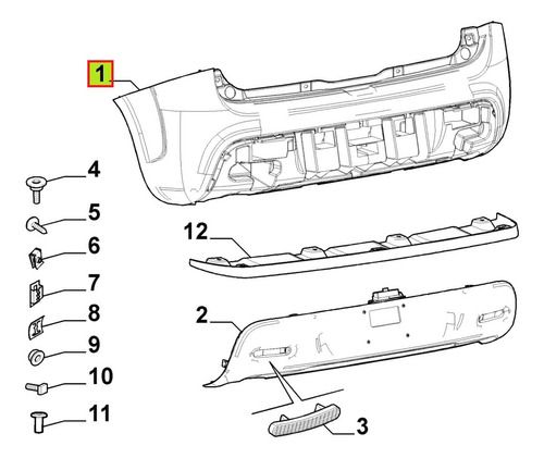 Parag Tra Primer S/aguj Sens-orig Fiat Uno Evo Way Fl 15-16