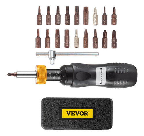 Juego De Destornilladores Dinamométricos Vevor 1/4 Drive 10-
