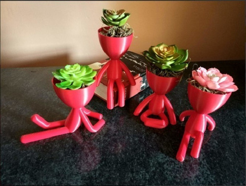 Kit de impresora 3D Stl File con 4 jarrones Robert Plant